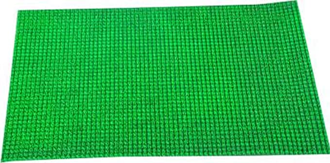 1 Piece Artificial PVC Plastic Durable Stick Green Door,Floor, Kitchen Mat  Turf Mat (35X60 cm or 14x24 inch)- Set of One Pc - KefaMart