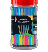 Classmate Octane Neon- Blue Gel Pens & Refills (Pack of 25)|