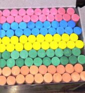 Dustless Chalks (Assorted Colours) – 100 Pieces