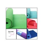 Blue Yoga Mat for Gym Workout and Yoga Exercise Available in Large Size Thickness, Anti-Slip Yoga Mat for Men &