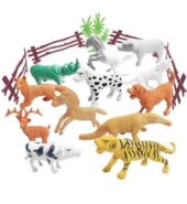 Toy Set for Kids, (Animal Set (Multi Color), Zoo Wild Jungle 