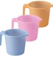 MILTON Pink, Blue and Orange Plastic Mug- 1 Litre -3Pcs