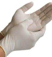 Latex Gloves – Medium Sized – pack of 100 pieces,white
