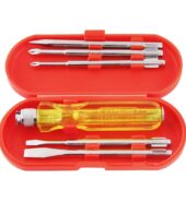 Spartan BS-01 5-Pieces Screwdriver Kit / Screwdriver Set For Home Use/ For Multipurpose Application (S-6, Multicolor)