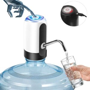 Konquer TimeS KTS Automatic Wireless Water Can Dispenser Pump for 20 Litre Bottle Can. Black/White
