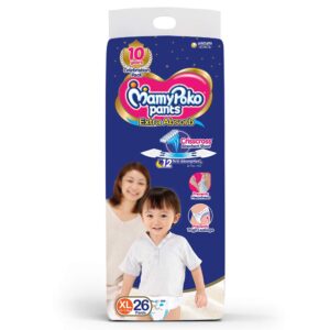 MamyPoko Extra Absorb Diaper Pants, Extra Large (12 - 17 kg), Pack of 26
