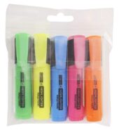 Camlin Kokuyo Office Highlighter – Pack of 5 Assorted Colors