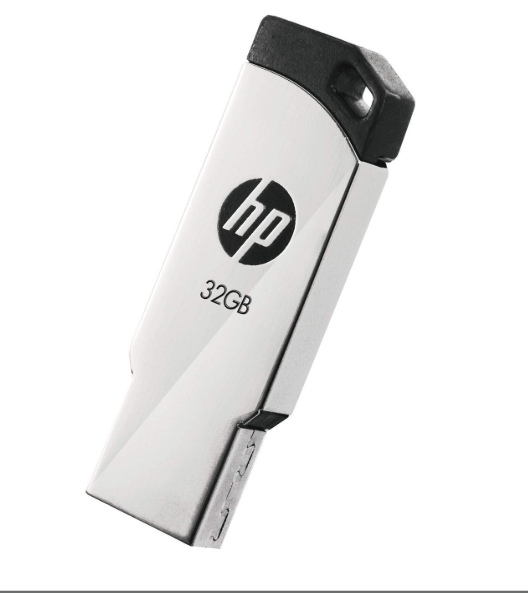 HP v236w 32GB USB 2.0 Pen Drive, Metal Silver