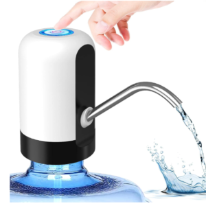 Konquer TimeS KTS Automatic Wireless Water Can Dispenser Pump for 20 Litre Bottle Can, White/Black