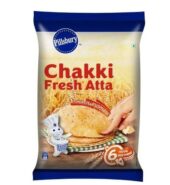 Pillsbury Chakki Fresh Atta| Made from Finest Quality of Wheat Grains | 100% Atta| 0% Maida | Upto 6 Hours of Softness, 5Kg