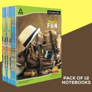 Classmate 12 A4 Notebook Rulled 172 Pages  (Multicolor, Pack of 12)