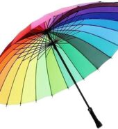 Rainbow Umbrella Big Size | Rainbow umbrella folding | Light Weight for Rain and Photography