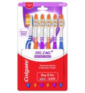 Colgate ZigZag Toothbrush – Medium (Pack of 6)