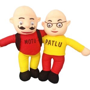 motu patlu soft toy for kids, girls & children playing teddy bear in size 30 cm long- Multi color