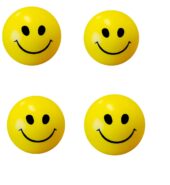 Stress Reliver Smiley Ball, (Yellow)