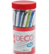 Cello Deco Gel Pen Jar (Pack of 25 Pens – Blue) | Waterproof gel pen ink for smudge free & smooth writing experience