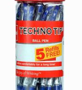 Cello Technotip Ball Pen Jar (Pack of 20 pens in Blue ink with 5 free Blue refills) |Fine writing ball pens | Exam Pens|School & Office Stationery|Ideal… Colour:Blue Size:20 Style Name:Jar Design:Ball Pen