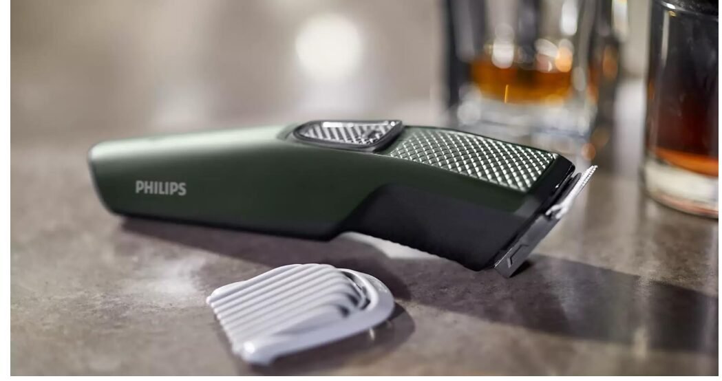 Philips Corded Electric BT1230/15 Skin-friendly Beard trimmer for Men, Dura Power Technology, Cordless Rechargeable with USB Charging, Charging indicator, Travel lock - Image 2