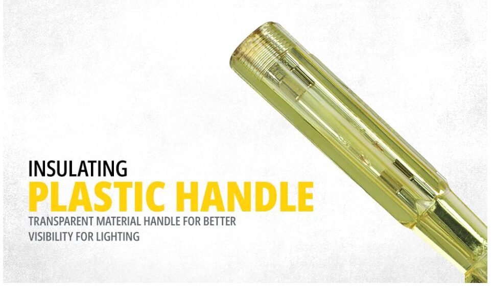 STANLEY 66-120-S 178mm/7.5'' Spark Detecting 2-in-1 Screwdriver, 5mm, 100-500V AC, Durable Clip, Insulating Plastic Handle & Sheathed Chrome Vanadium Steel Blade for Safety and Long Life - Image 2