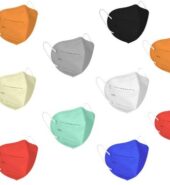 Cotton N95 Reuseable Face Mask, Multicolour, Without Valve, Pack of 10 for Unisex