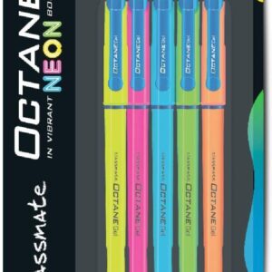 Classmate Octane Neon- Blue Gel Pens(Pack of 5)|Smooth Writing Pen|