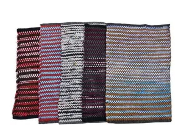 Paradise Handloom Textile Cotton Rectangular Door Mat For Home And Bathroom (Multicolor, Medium, Pack Of 5) - Image 2