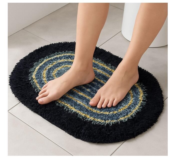 AAZEEM Oval Braided Entryway Rug, Farmhouse Kitchen and Floor Mat for Indoor/Outdoor Use, Door Mat with Anti-Slip Pads for High Traffic Areas, Rug Without | Multicolor|Pack of 3| - Image 2