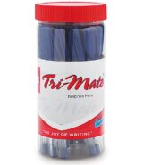 Cello Trimate  Blue Ball pens jar (pack of 25 pens )
