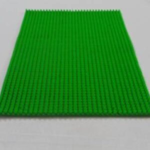 green floor mat