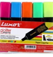 Luxor 886 N Highlighter – Assorted Colors – Set of 5