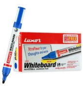Luxor 1223 Refillable White Board Marker – Blue – Box of 10
