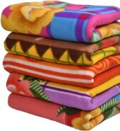 ingle Bed Soft Touch lightweight Polar Fleece Blanket/Warm Bedsheet for Light Winters/Summer/AC Blankets (Multicolour) – Pack of 5