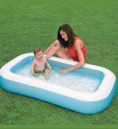 6ft Baby Bath tub Inflatable Rectangular Pool Bath tub for Adults & Kids Spa, Swimming 6ft Bath Tub [ Multicolor / Pack of 1]