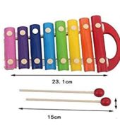Wooden Xylophone for Kids Musical Instrument Piano Toy for Babies, Kids, Childrens with 8 Note (Multicolor)