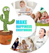 Toys Dancing Cactus Talking Toy, Cactus Plush Toy, Wriggle & Singing Recording Repeat What You Say Funny Education Toys for Babies Children Playing, Home Decorate (Cactus Toy)