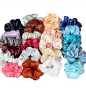 Hair Scrunchies Rubber Band For Women And Girls – Pack of 12 pcs