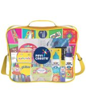 Fevicreate Art & Craft Kit, All in One DIY Crafting Kit for Children of Ages 5-14, Includes a Sling Bag with Assorted Colours, Diwali Gifts for Children