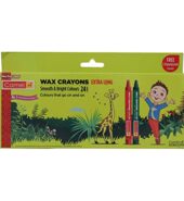 Camel Extra Long Wax Crayons – 24 Shades