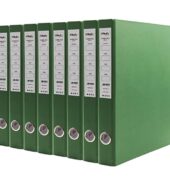 BindEx with tagline Quality with Integrity Office 2D Ring Box File/Folder (Green, Pack of 8)