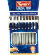 Montex Mega Top Ball Pen-Blue,Pack of 10