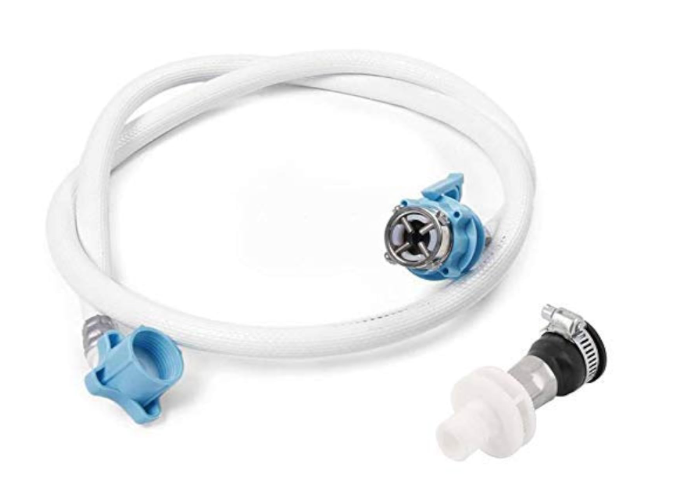 Siana 5 Meter Washing Machine Water Inlet Hose Pipe With Tap Adapters/Connectors for Front & Top Load Fully Automatic