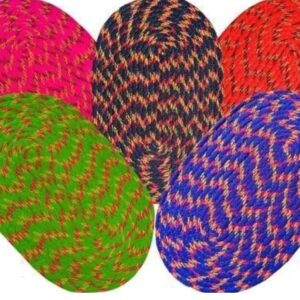 ZAVEZA - Door Mats Cotton for Home and Office Set of 5 Piece 33x53 cm Multicolor