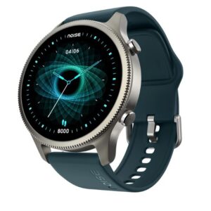 NoiseFit Halo 1.43" AMOLED Display, Bluetooth Calling Round Dial Smart Watch, Premium Metallic Build, Always on Display, Smart Gesture Control, 100 Sports Modes (Forest Green)