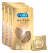 Durex Real Feel Condoms for Men – 10 Count (Pack of 3)| Latex Free