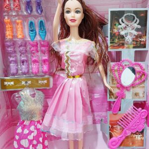 SUPER TOY Beautiful Long Hair Single Doll for Kids Girls - Accessories Included