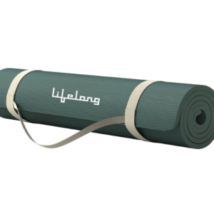 Lifelong LLYM71 Yoga mat for Women & Men EVA Material 4mm Anti-Slip Mat for Workout|Exercise Mat For Home Gym | Yoga Mat-For Gym-Workout and Yoga Exercise I Green