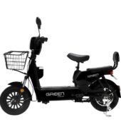 Green Udaan Electric Scooter for adults commuter with portable rechargeable battery, No RTO Registration or DL required, 30kms Range & 25kmph Power by… Colour:Black