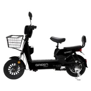 Green Udaan Electric Scooter for adults commuter with portable rechargeable battery, No RTO Registration or DL required, 30kms Range & 25kmph Power by... Colour:Black