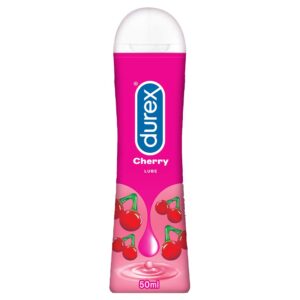 Durex Lube Cherry Flavoured Lubricant Gel for Men & Women - 50ml | Water based lube | Compatible with condoms & toys|Long lasting Pleasure