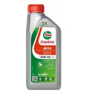 Castrol Activ 20W-40 4T Synthetic Engine Oil for Bikes 1L |3X Protection | with Actibond Technology | Engine Protection for Bikes | JASO MA2
